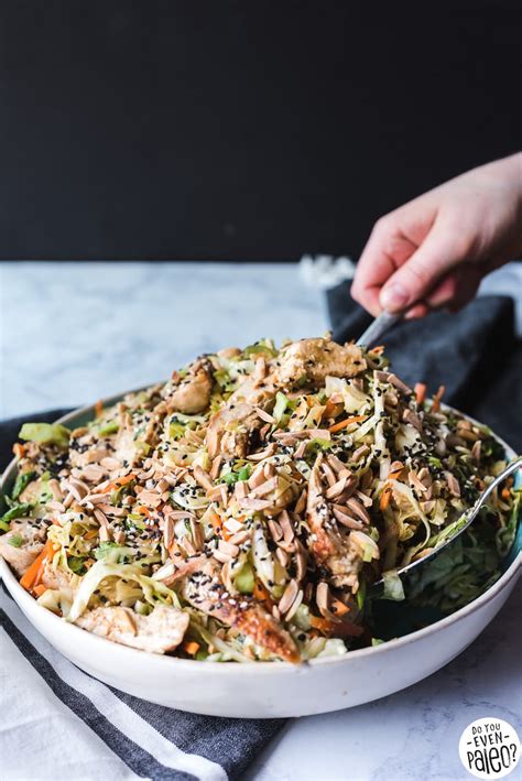 But once we started eating clean, more than half the food was off limits. Chinese Chicken Salad with Sesame Ginger Dressing | DoYouEvenPaleo.net