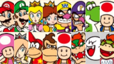 Mario Party Star Rush All Playable Characters St Place Youtube