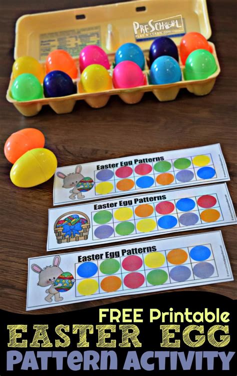 🐰 Free Printable Easter Egg Pattern Activities For Preschoolers