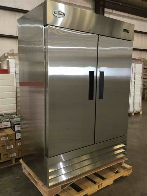 Koolmore 54 2 Door Stainless Steel Commercial Reach In Refrigerator