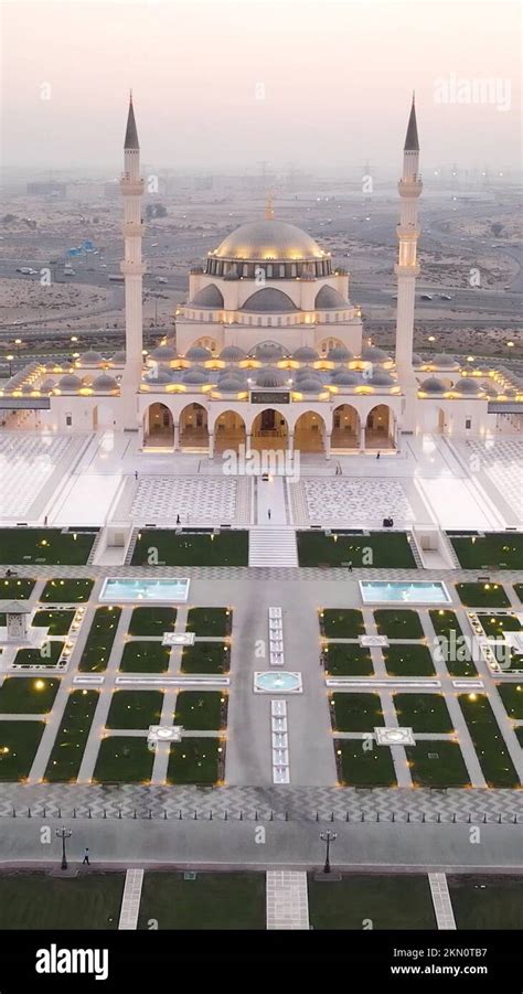 The Sharjah Mosque In The Emirate Of Sharjah The United Arab Emirates