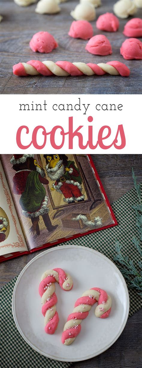 Peppermint Candy Cane Cookies Recipe Candy Cane Cookies Christmas