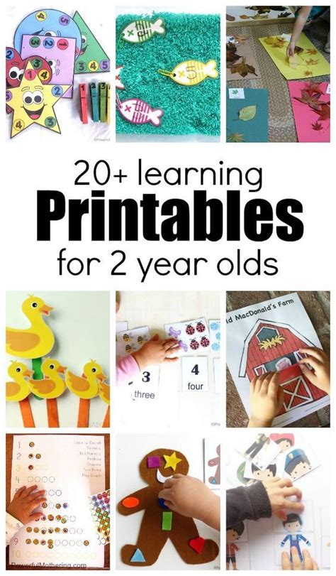 Over 20 Learning Activities And Printables For 2 Year Olds Montessori