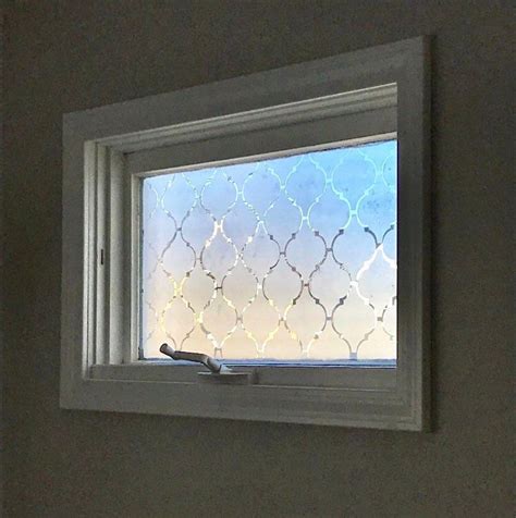 White is a neutral but popular choice for exterior window frames because it can blend into any style home, from traditional to contemporary. Frosted Moroccan Privacy Window Cover Adhesive Pieces ...