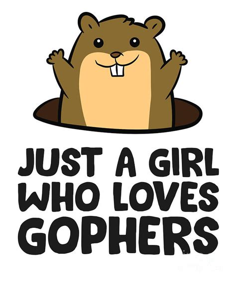 Funny Gopher Just A Girl Who Loves Gophers Tapestry Textile By Eq
