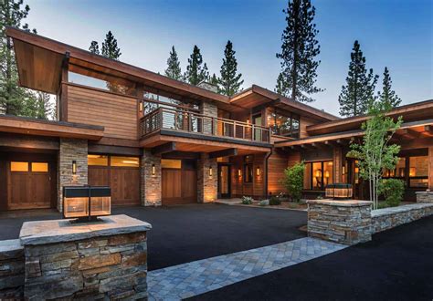Mountain modern home in Martis Camp with indoor-outdoor living