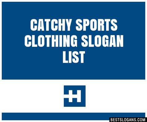 Catchy Sports Clothing Slogans List Taglines Phrases Names