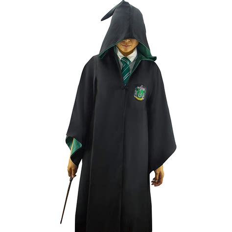 Robe With Tie Mens Ladies Harry Potter Adult Robe Costume Cosplay Slytherin