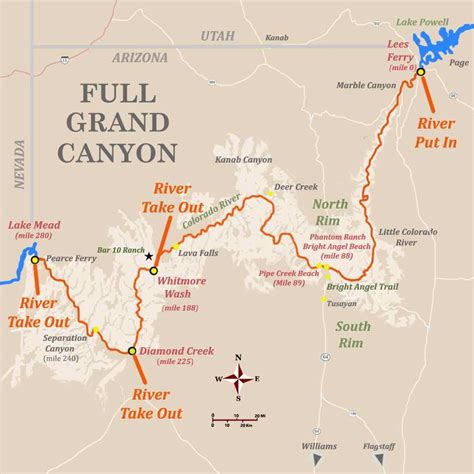 Grand Canyon Route Map