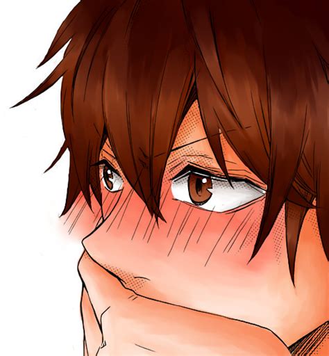 Anime Boy Blushing By Yamikawai On Deviantart