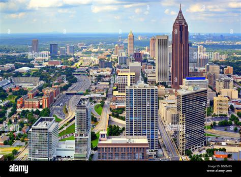 Aerial View Atlanta City High Resolution Stock Photography And Images