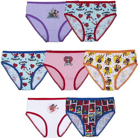 Buy Miraculous Ladybug Girls Underwear 7 Pack Briefs Sizes 6 8 Online