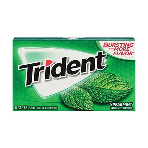 Trident Spearmint Gum Sugar Box