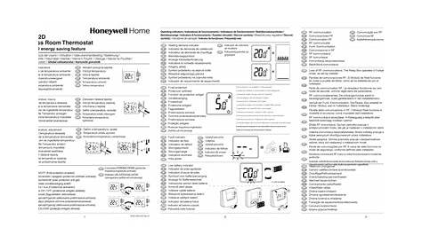 HONEYWELL HOME THR842D USER MANUAL Pdf Download | ManualsLib
