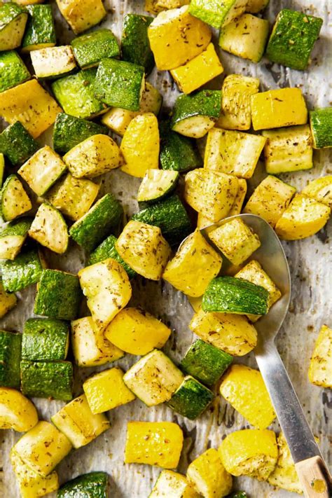 Easy Roasted Zucchini And Squash Spoonful Of Flavor