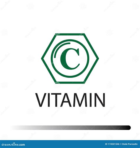 Vitamin C Icons Vector Illustration Design Template Stock Vector