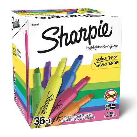 Sharpie Tank Highlighters Chisel Tip Assorted Color Highlighters