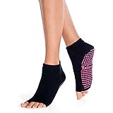 Amazon Com Tucketts Allegro Toeless Non Slip Grip Socks Cotton Socks For Yoga Barre Pilates