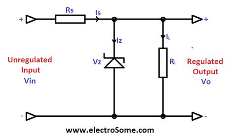 Zener Diode Amp Zener Voltage Regulator Calculator Electrical