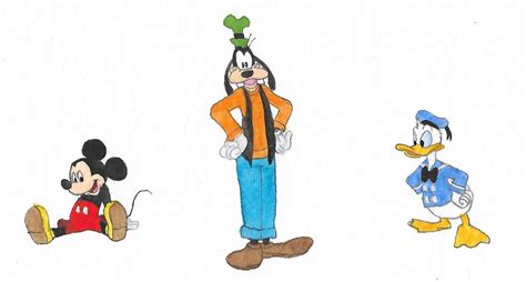 Mickey Mouse Donald Duck And Goofy By Brazilianferalcat On Deviantart