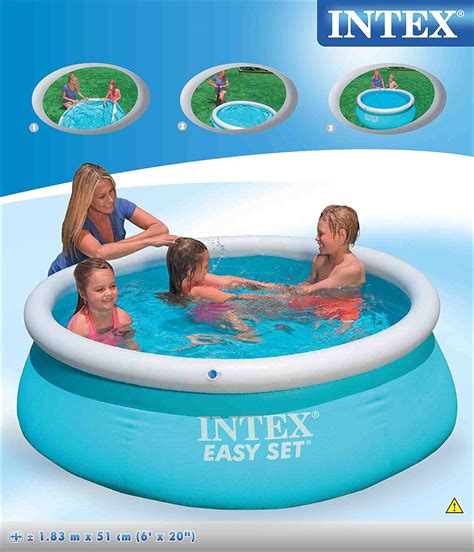 28101 Intex 6 Ft Easy Set Pool 6 X 20