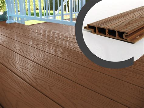 Tongue & groove deck board (100% PVC) - Camémat