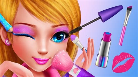 Fun Kids Care Games Girls Makeup Fashion Model Dress Up Beauty Salon
