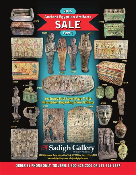 Sadigh Gallery Egyptian Artifacts Sale Part 1