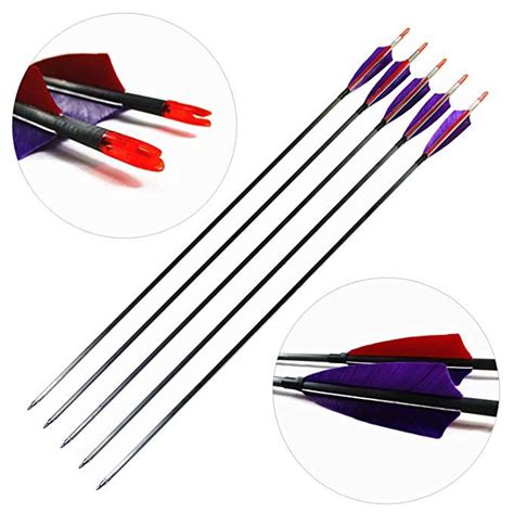 Zhanyi Hunting Archery Arrows Carbon Arrows 600 Spine With Real