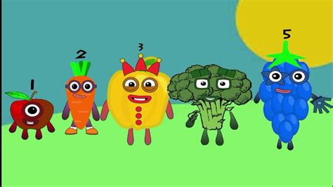 Numberblocks New Intro Vegatables And Fruits Intro Son Youtube