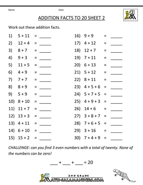 grade math worksheets addition   gif  grade