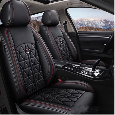 Full Set Seat Cushion Protector Waterproof Leathervehicle Cushion Cover Fit Any 5 Sat Car For