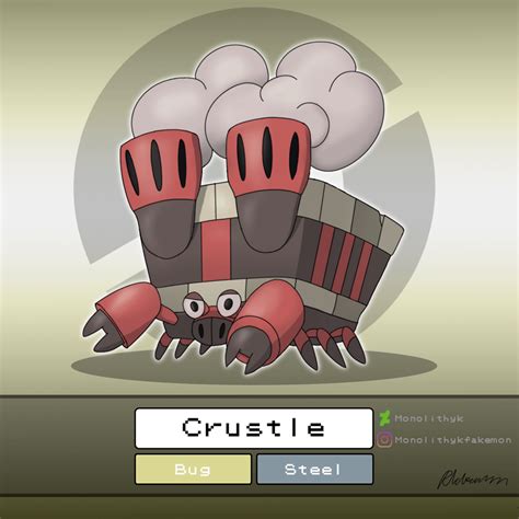 A Possible Crustle Variant For The Galar Region Pokemon