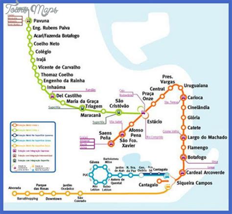 Rio De Janeiro Metro Map