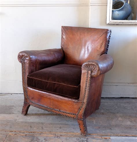 New, vintage and antique leather club chairs. Antique Leather Armchair › Puckhaber Decorative Antiques ...