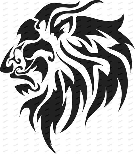 Lion Print SVG Lion Decal Digital PNG Lion Vinyl Vector EPS | Etsy