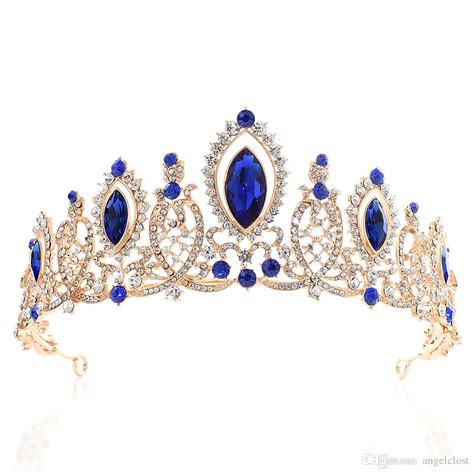 2020 Princess Crystals Wedding Crown Bridal Tiaras Baroque Queen King