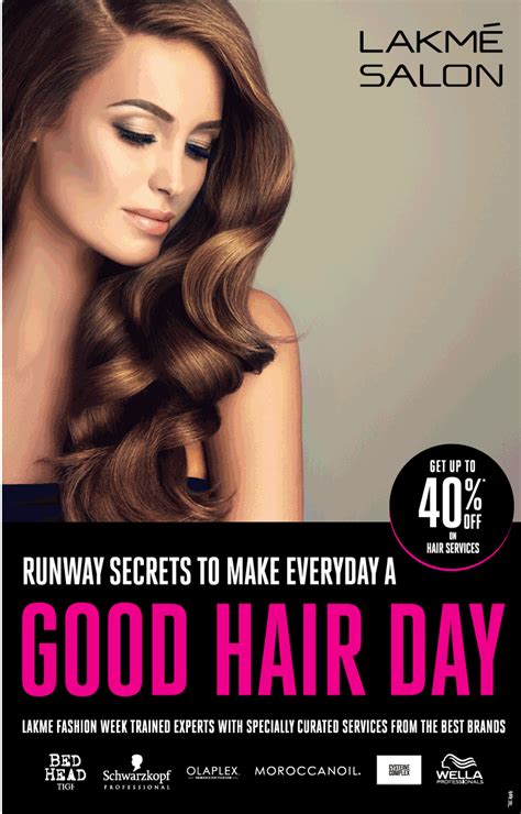 Lakme Salon Runway Secrets To Make Everyday A Good Hair Day Ad Advert