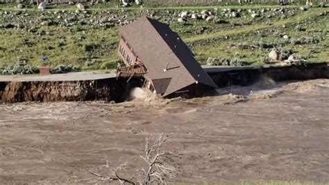 Dramatic Video Shows Montana House Collapsing Into Yellowstone River