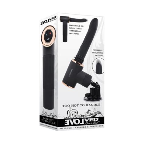 Evolved Too Hot To Handle Rechargeable Silicone Thrusting Sex Machine Black 844477019390 Ebay