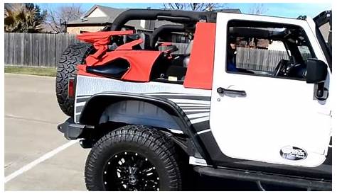 myTop Convertible Electric Soft top Jeep Wrangler - YouTube