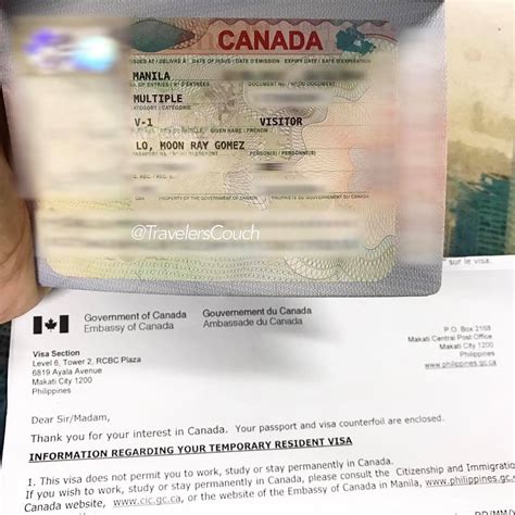 Complete Guide Approved Multiple Entry Canada Tourist Visa For