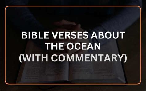 Top 20 Bible Verses About The Ocean With Commentary Scripture Savvy