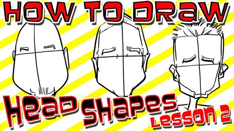 How To Draw Quick Caricature Head Shapes Lesson 2 Youtube