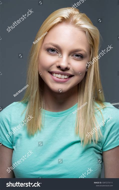 Caucasian Teen Girl Modeling Portrait Session Stock Photo 1097273111