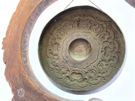 Gong And Stand Bronze Musical Instrument Balinese Indonesia