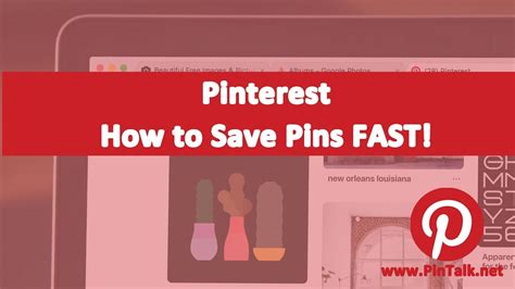 Pinterest How To Save Pinterest Pins Fast Youtube