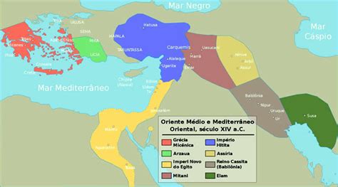 Picture Information Map Of Middle Hittite Empire