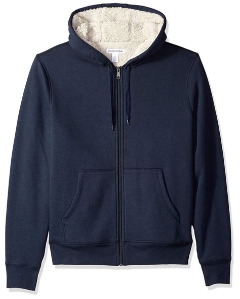 Amazon Essentials Sherpa Lined Full Zip Hooded Fleece Sweatshirt In