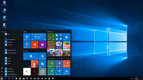 Windows 10 Einrichten Desktop Taskleiste Start Bereich